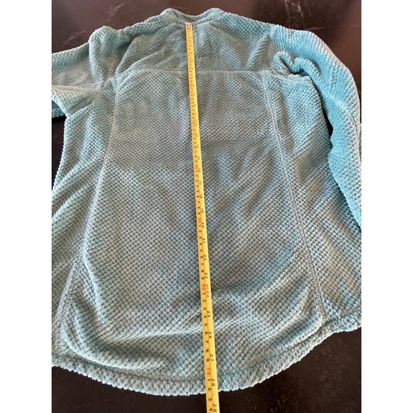 Magellan Outdoors teal classic fit 1/4 zip Textured Fleece pullover Large - Picture 11 of 11